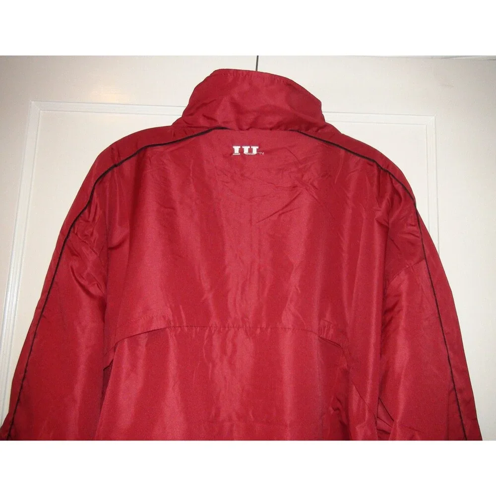 Red Oak Indiana University IU Hoosiers Red Football Sideline Windshirt Jacket